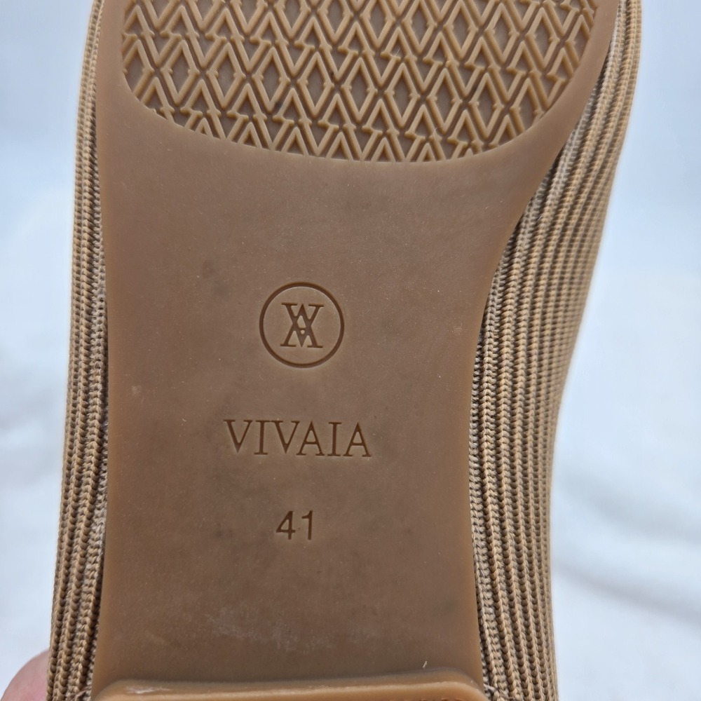 Vivaia Margot 2.0 Nutmeg Square Toe V-Cut Size 41 Comfort Ballet Flats Shoes - Picture 13 of 13